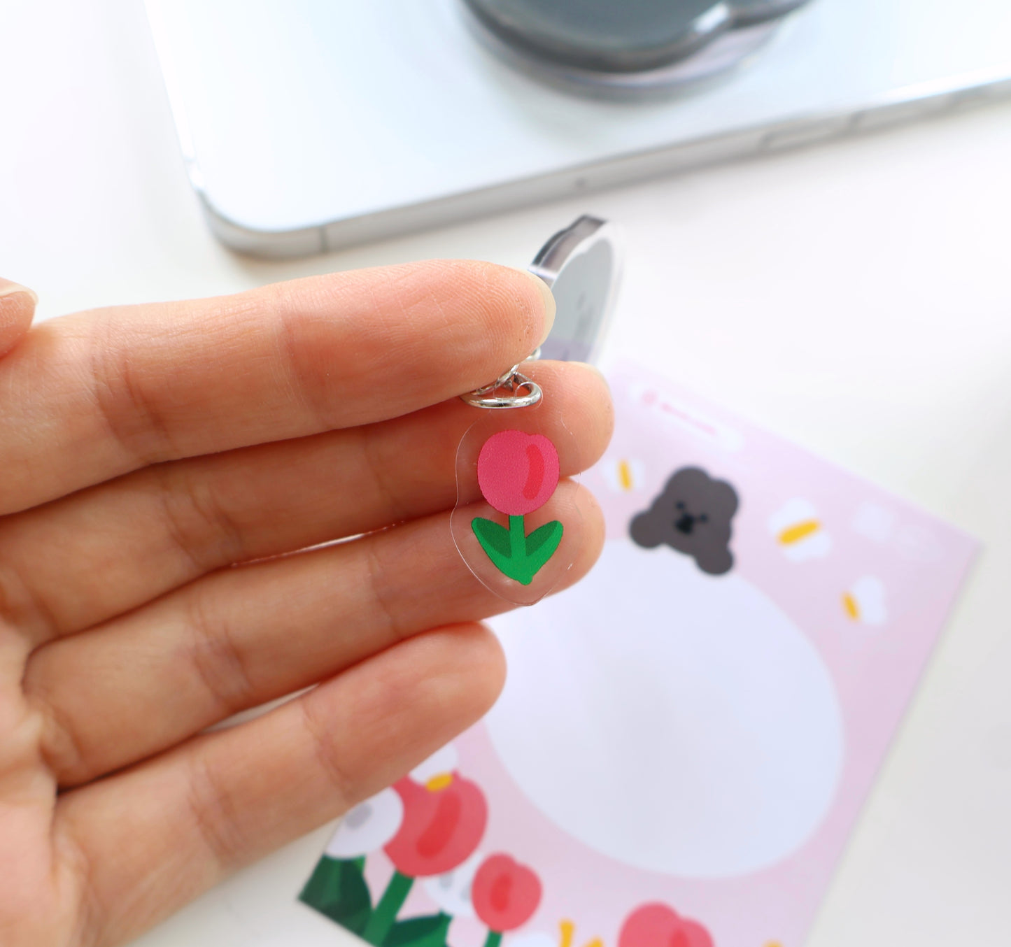 MoMo Rabbit in Spring Keychain
