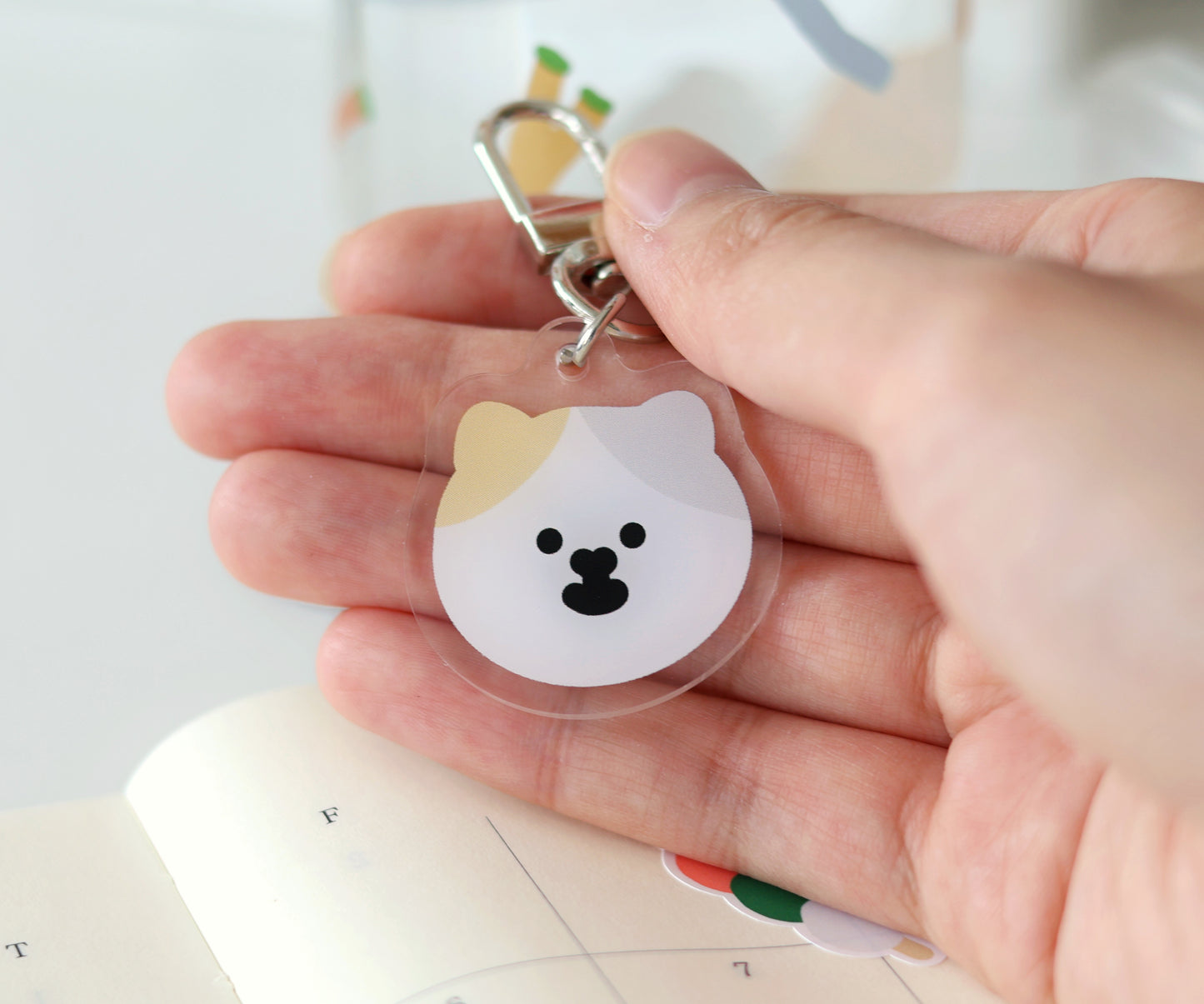 MeMe Cat Keychain