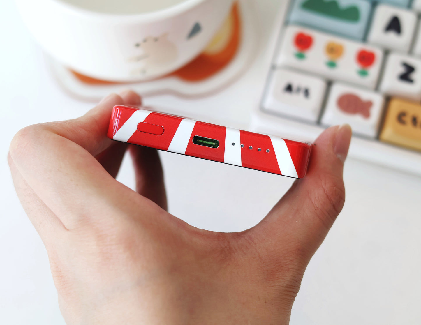 (Vinnic x Smile Studio) MeMe Cat with Hong Kong DimSum Magnetic Wireless Powerbank