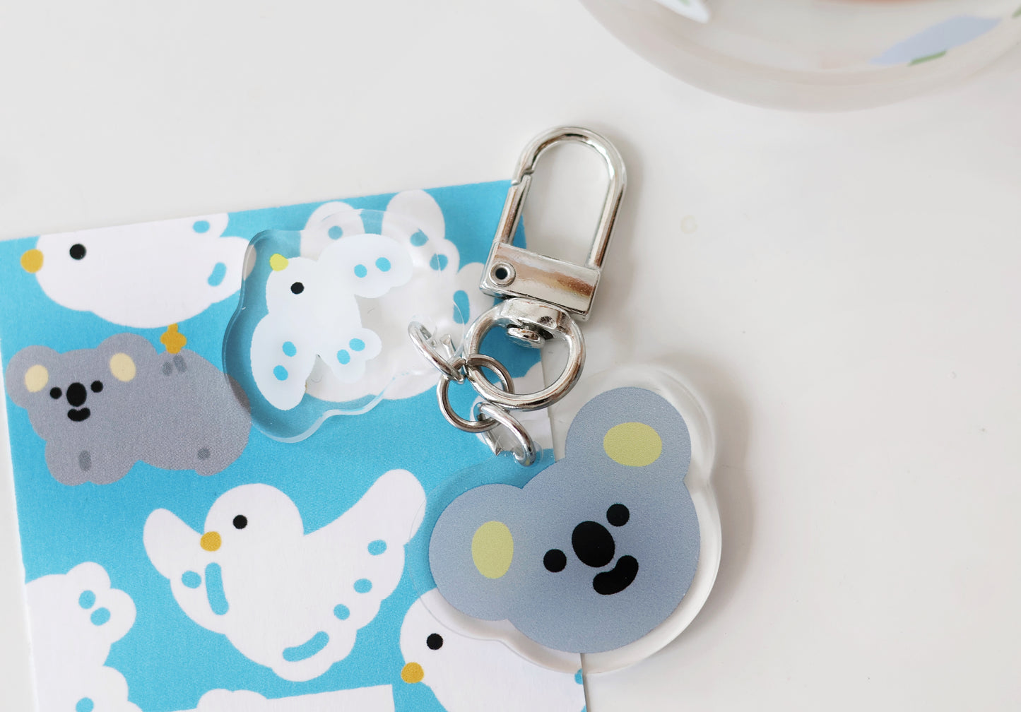 Kala Koala in Spring Keychain