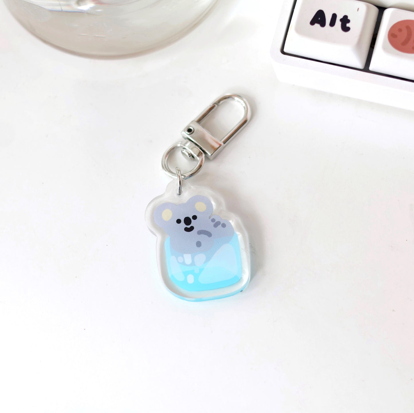 Iced Smile Friends Keychain