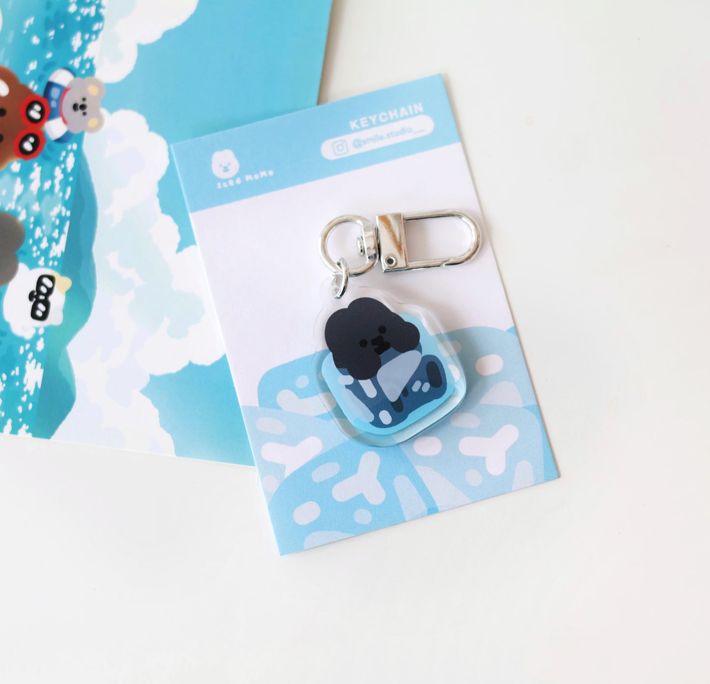 Iced Smile Friends Keychain