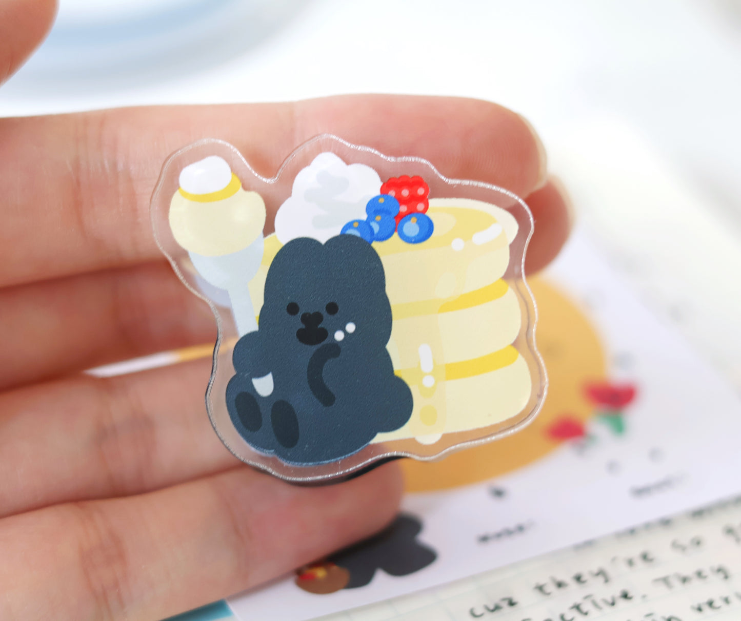 MoMo Rabbit with Pancake Paper Clip