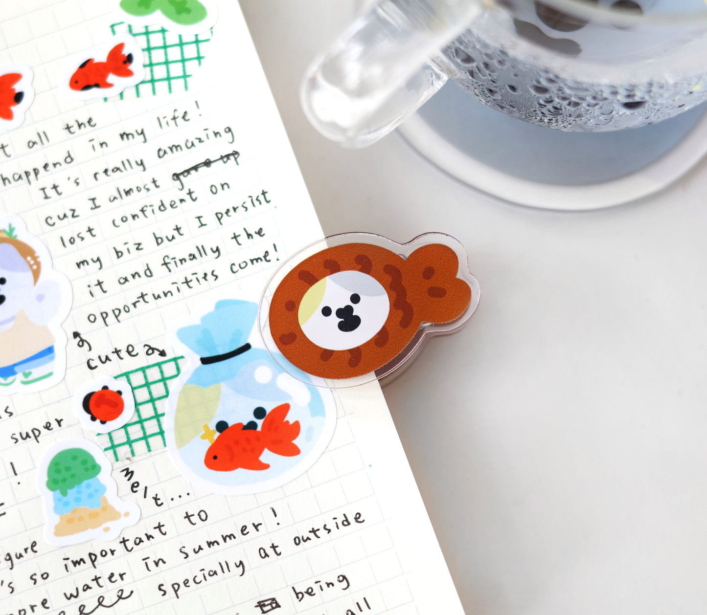 MeMe Cat in Taiyaki Paper Clip