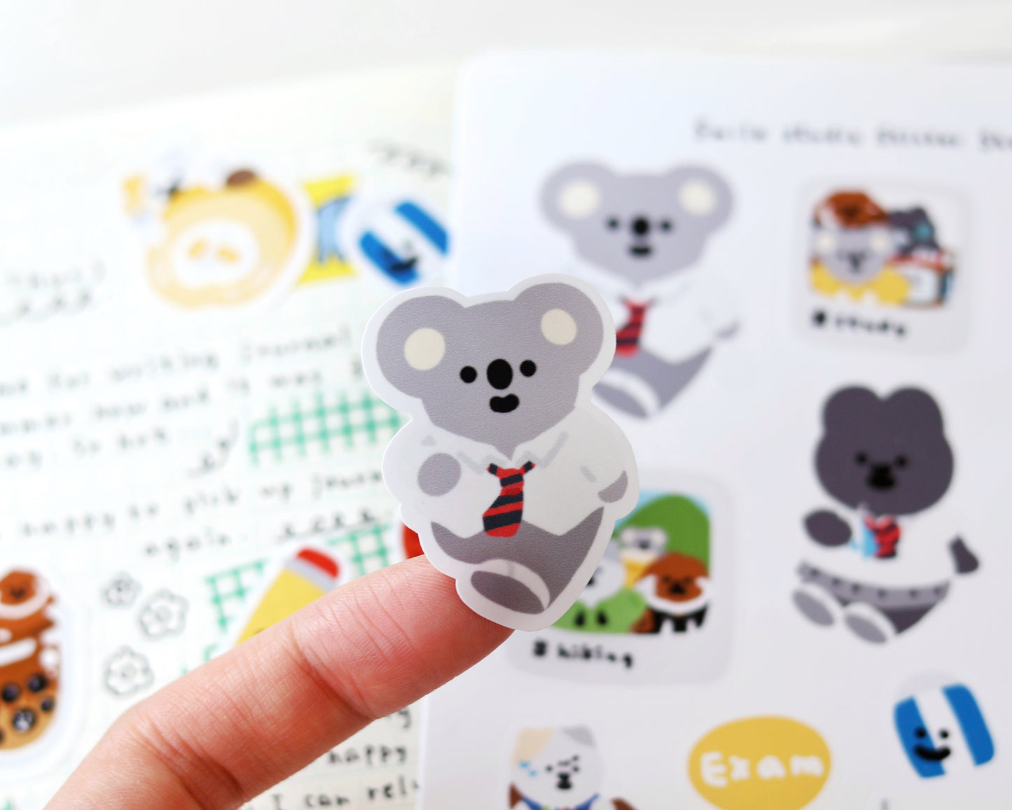 Smile Friends with School Memory Glossy Sticker Sheet