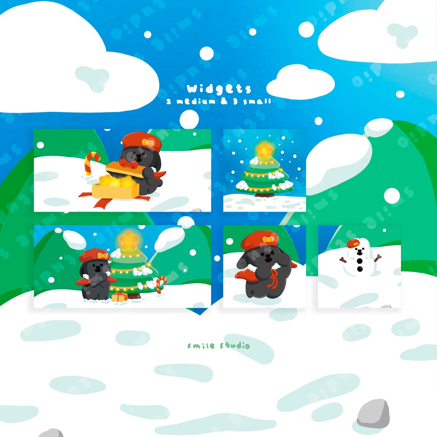 Make a Wish with MoMo Rabbit IOS theme