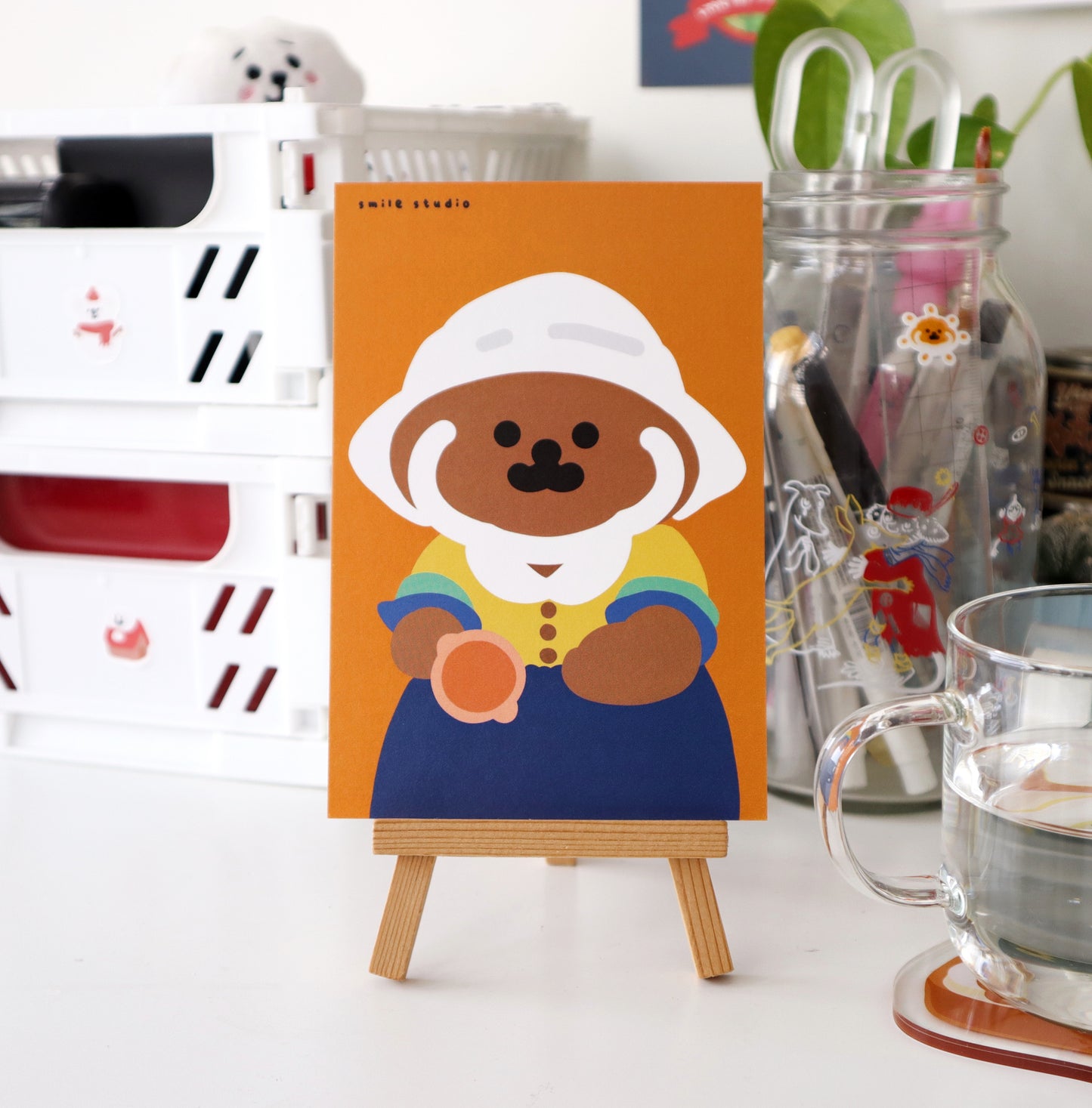 Rice Cake Puppy with Famous Painting Art Print Set