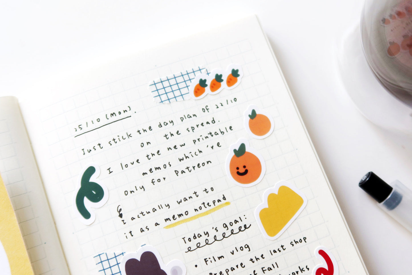 MoMo Rabbit in Fall Glossy Sticker Sheet