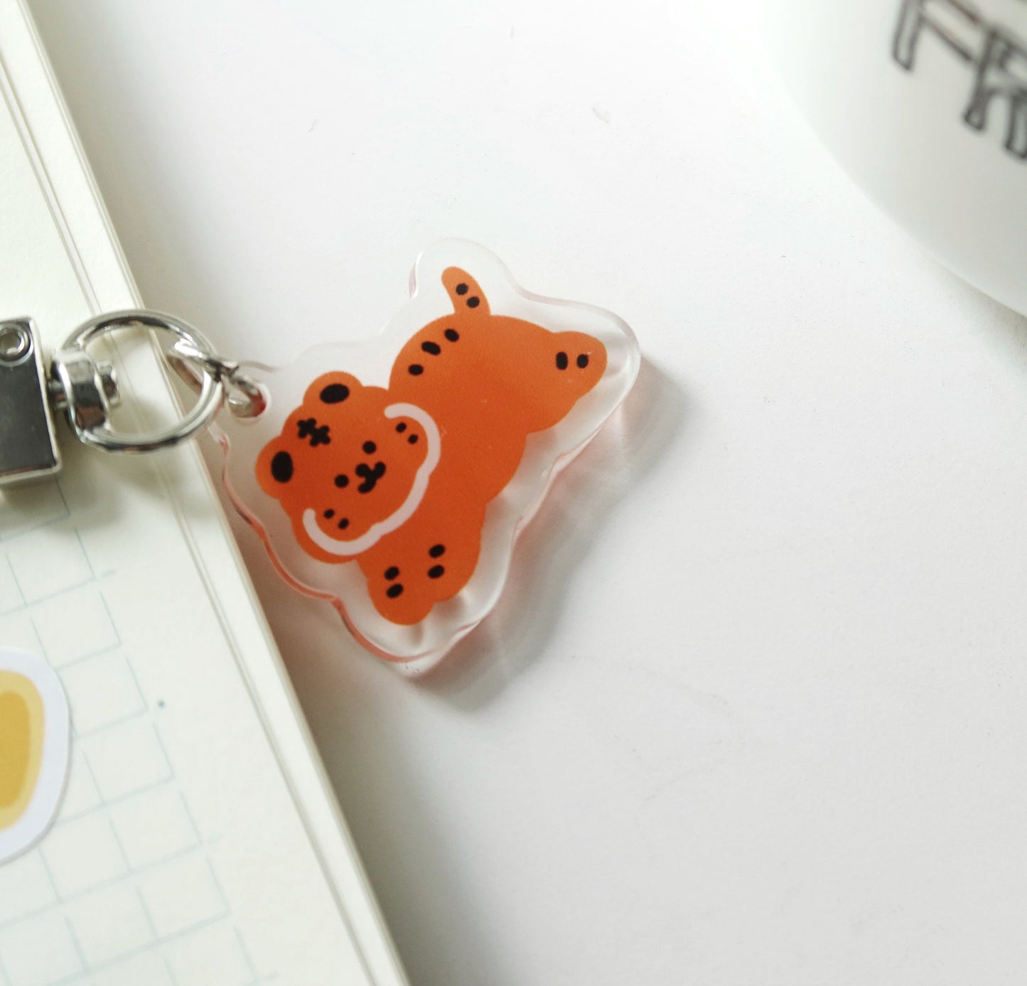 Smile Tiger Keychain