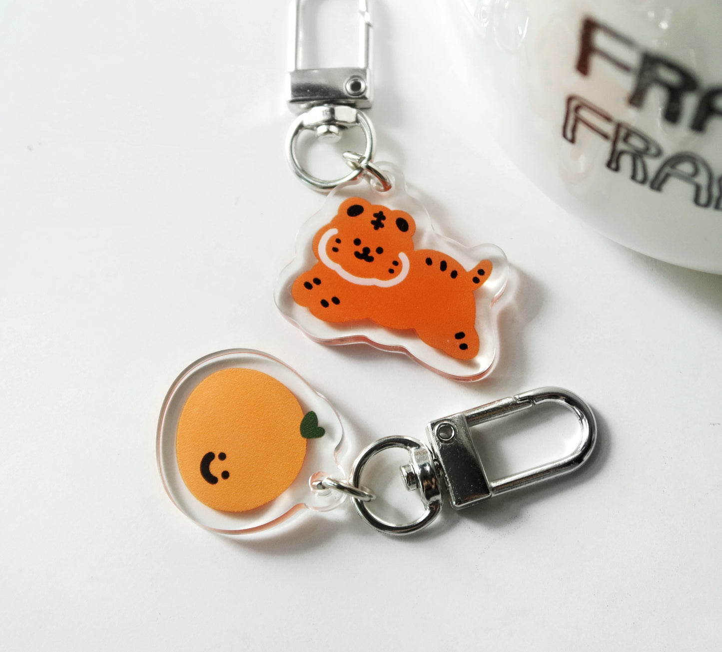 Smile Tiger Keychain