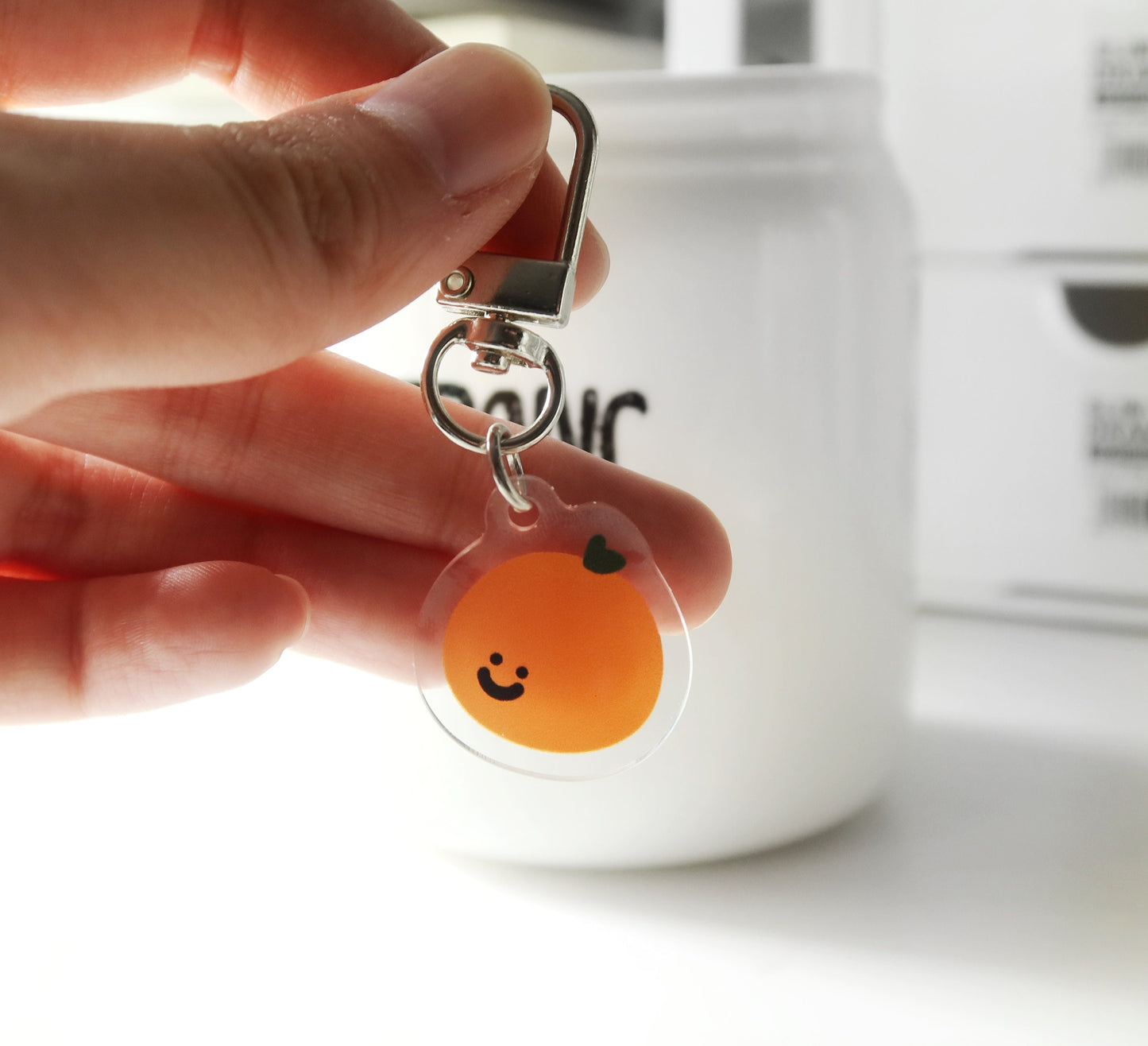 Smile Tangerine Keychain
