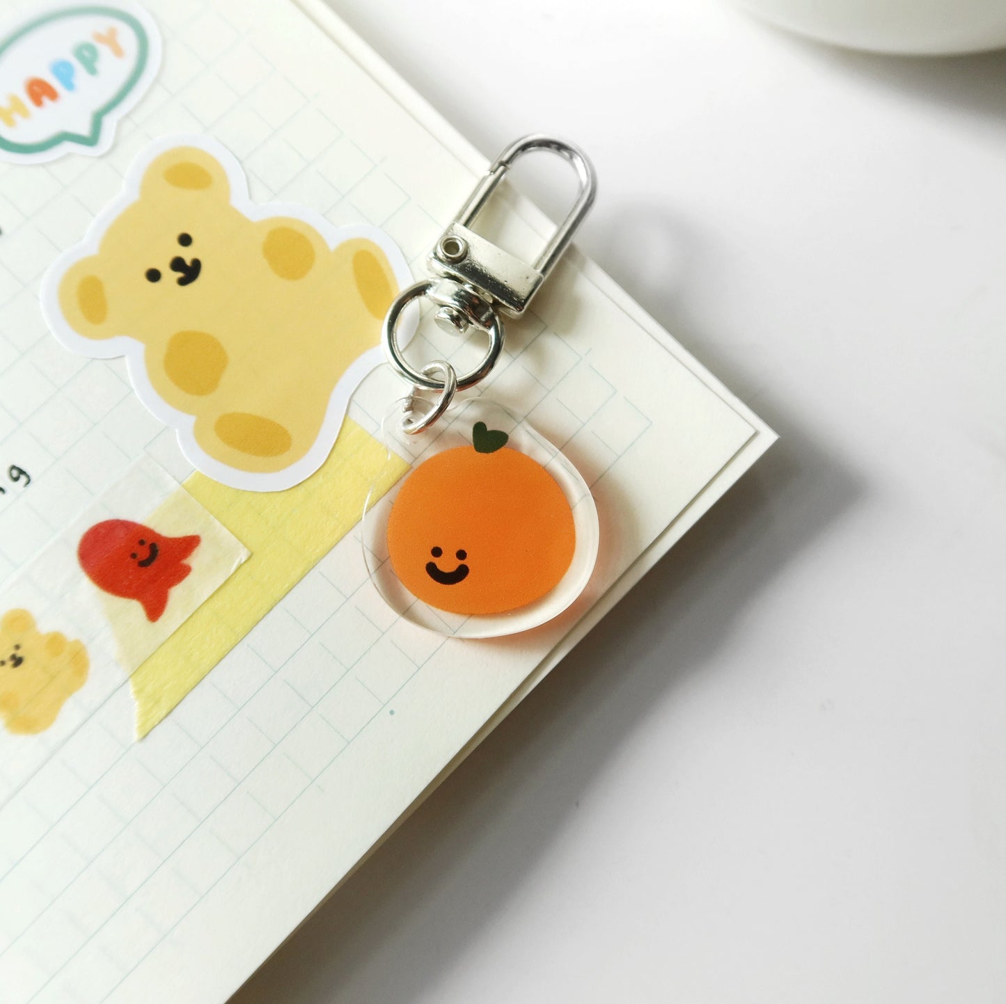 Smile Tangerine Keychain