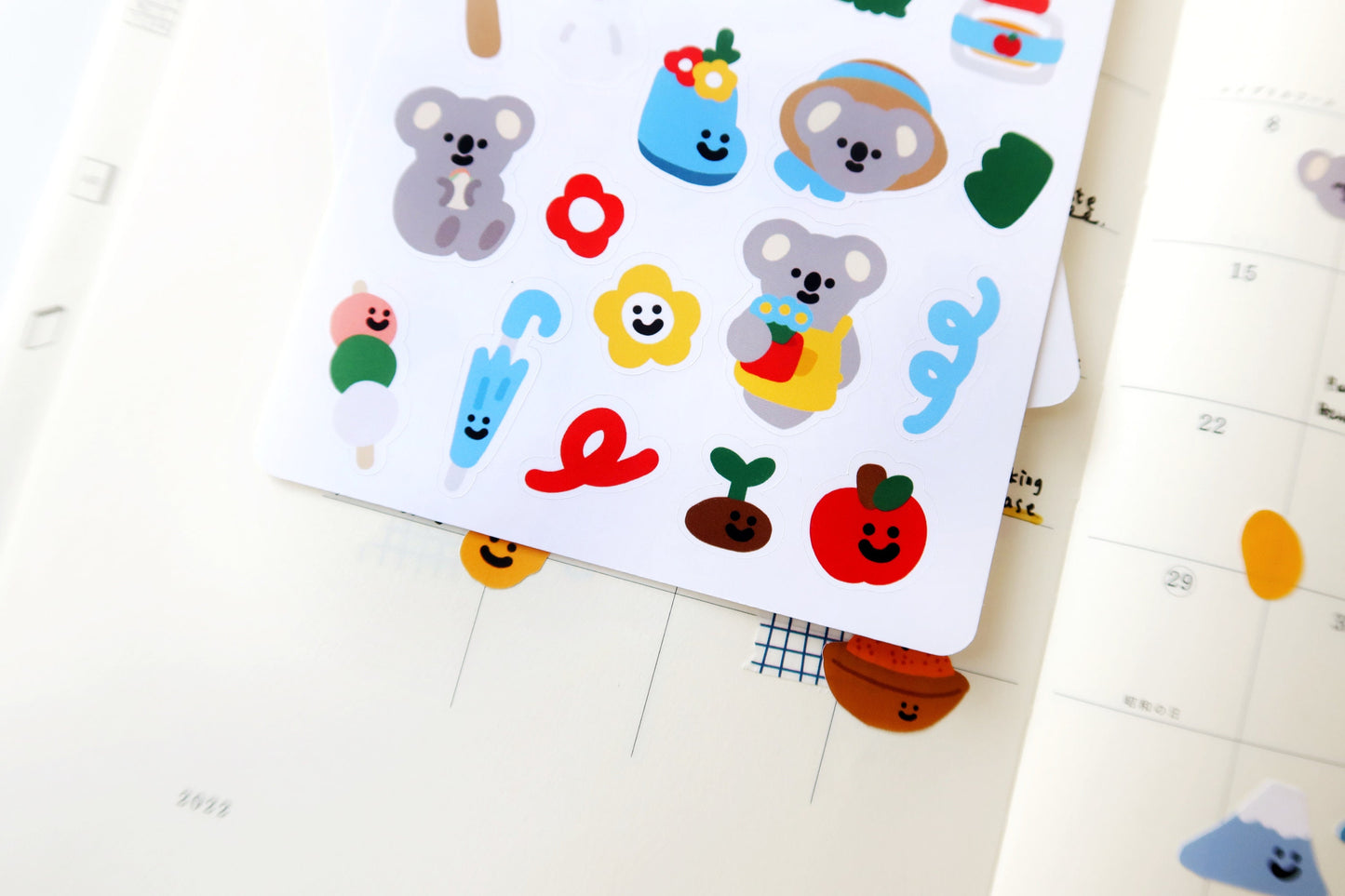 Kala Koala in Spring Glossy Sticker Sheet