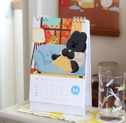 2025 Desk Calendar With Stand