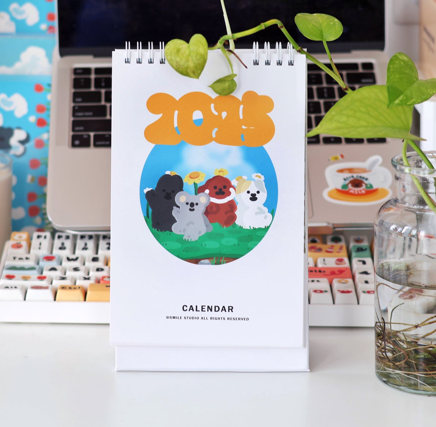 2025 Desk Calendar With Stand