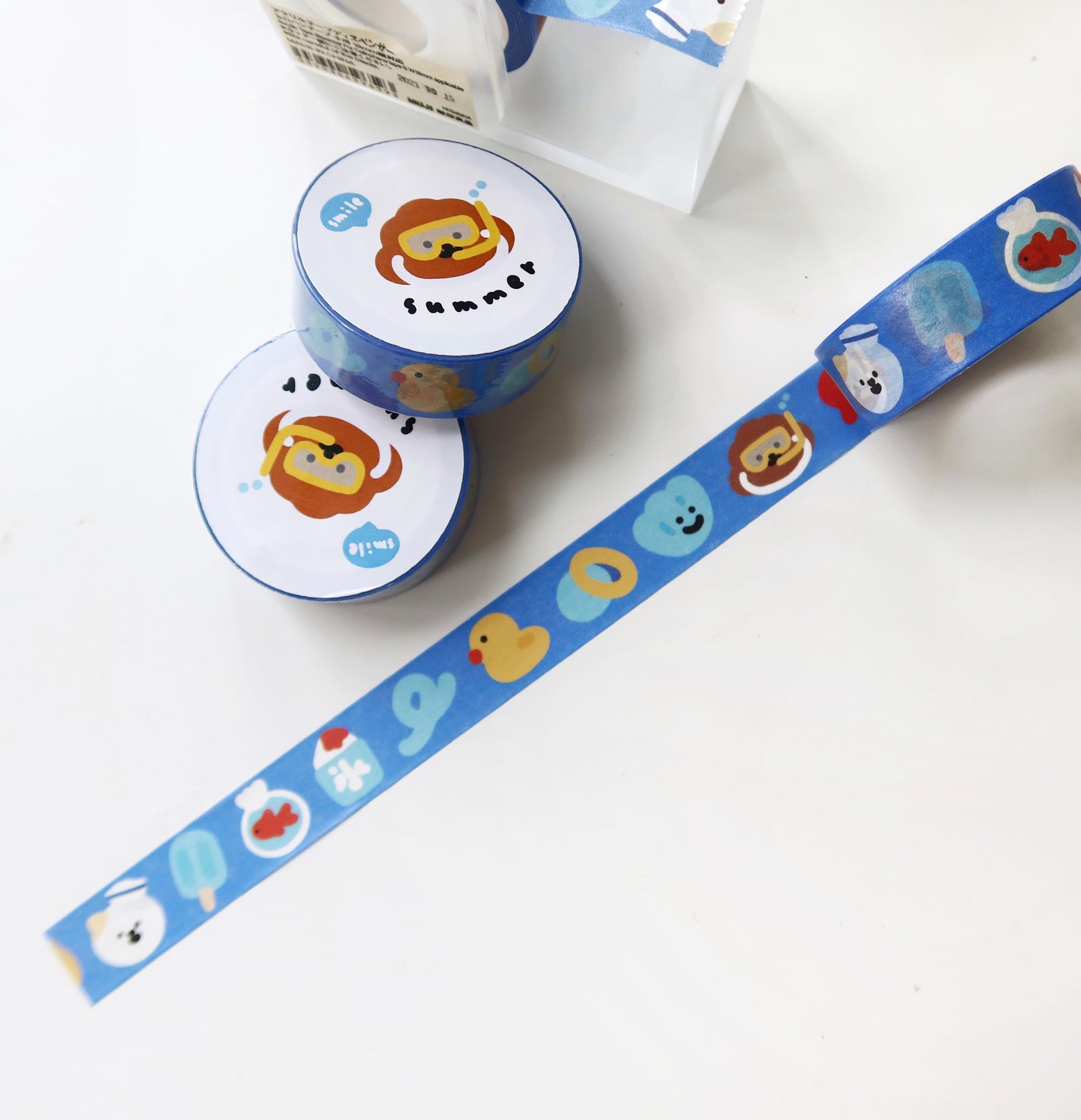 Rice Cake Puppy in Summer Washi Tape