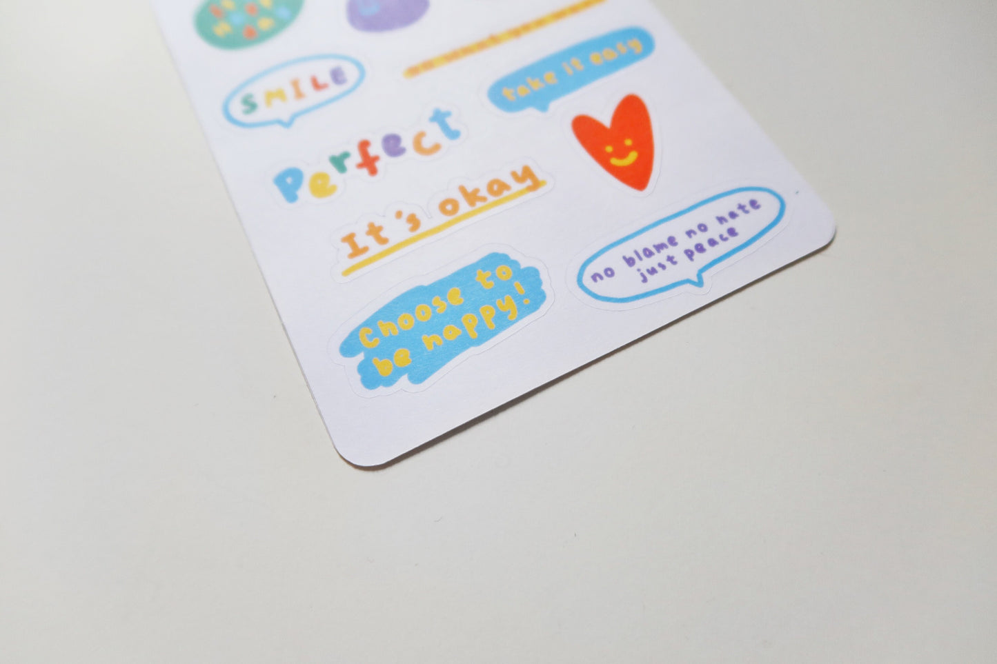 Smile Wonderful Words Sticker Sheet