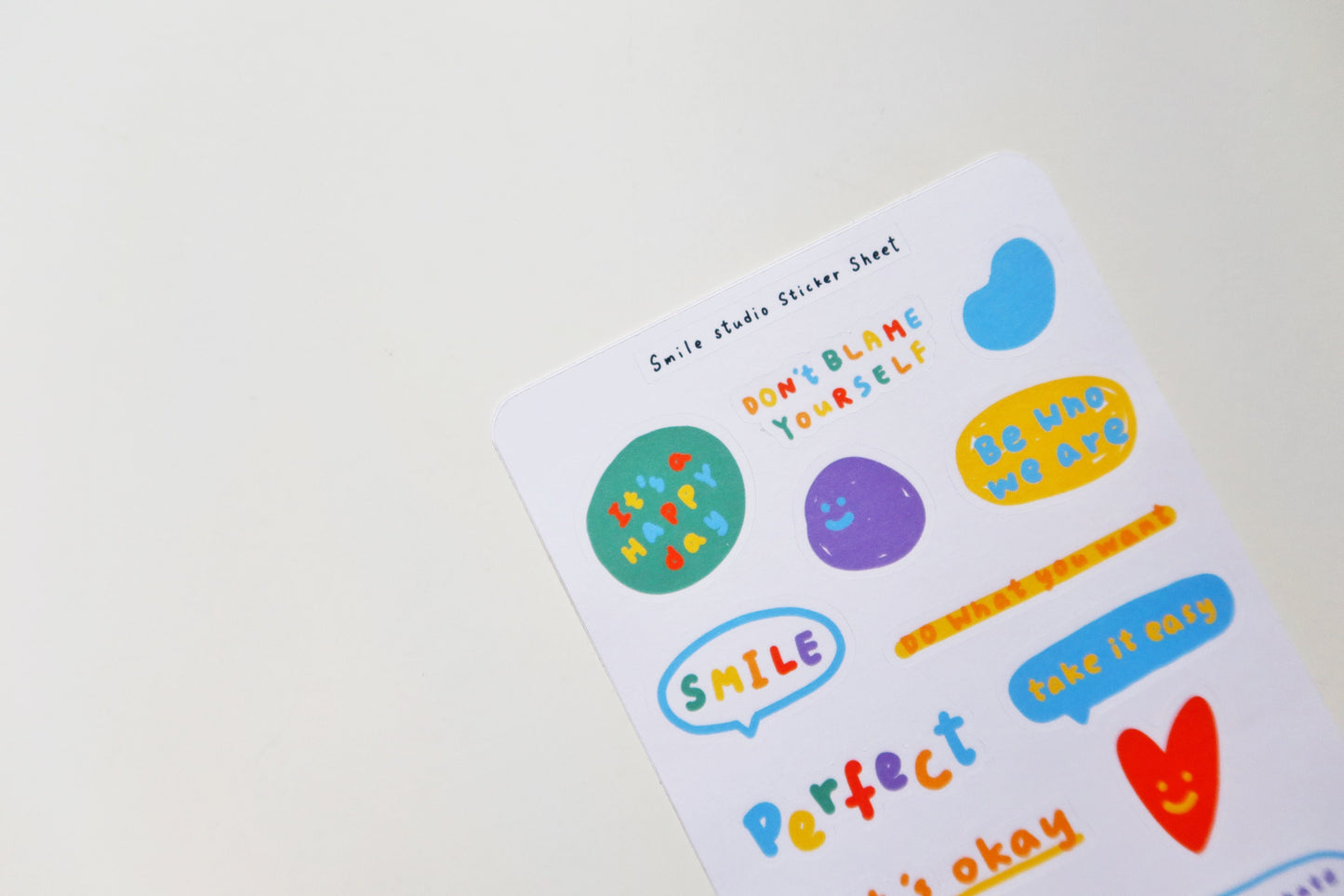 Smile Wonderful Words Sticker Sheet