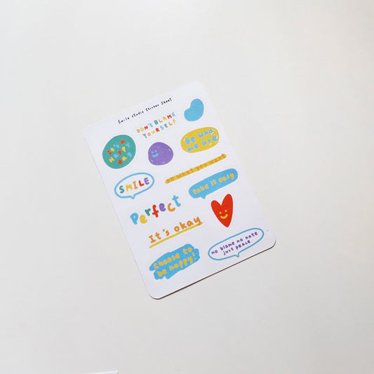 Smile Wonderful Words Sticker Sheet