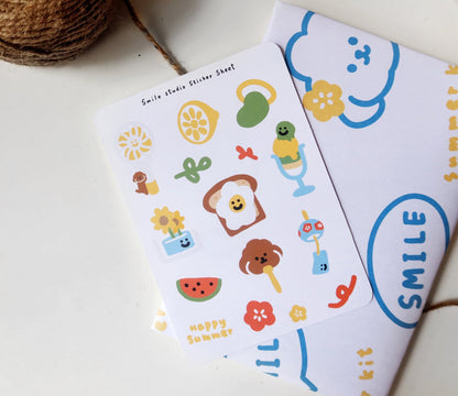 Smile Summer Sticker Sheet